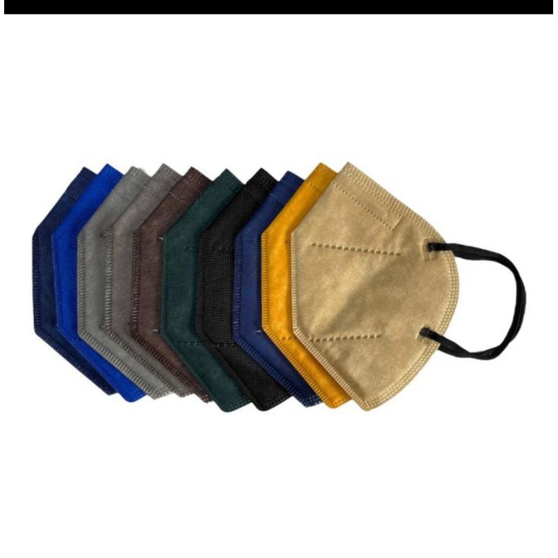 Masker kn95 fashion rainbow 20 pcs earloop warna cewek cowok