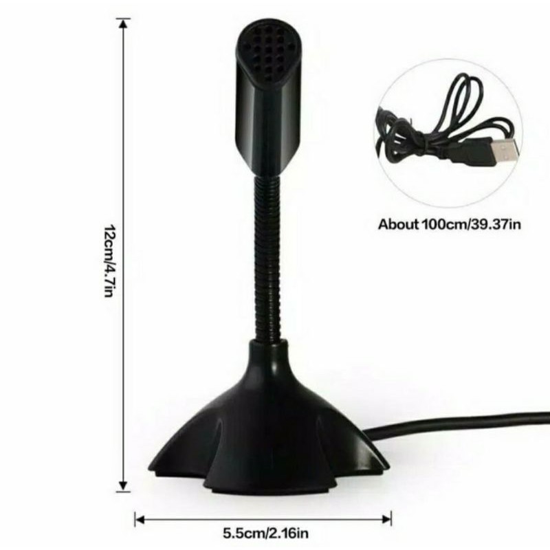 KEBIDU Microphone Meja USB Stereo Audio Output Buat Zoom Meeting Original