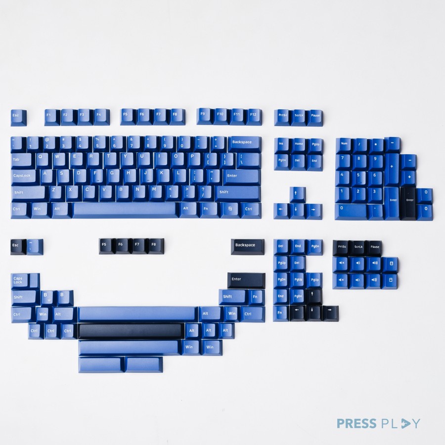 Press Play Ebisu PBT Double Shot Keycaps 171 set Cherry Profile