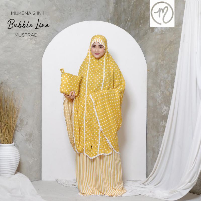 Mukena Dewasa Rayon 2in1 POLKADOT Jumbo!