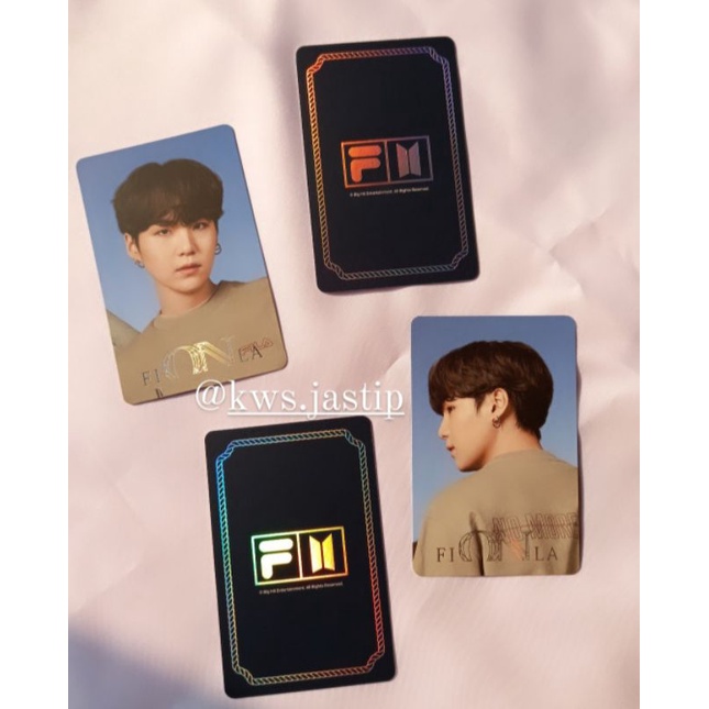 PHOTOCARD BTS SUGA x FILA NOW ON