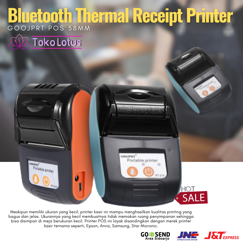 Jual Printer Bluetooth Mini Thermal Portable Printer Kasir Bluetooth