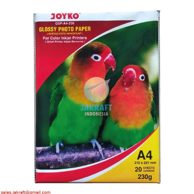 

Big Sale Kertas Foto A4 Tebal JOYKO 230 Gr Gsm Gram Coral Glossy Photo Paper Big Sale