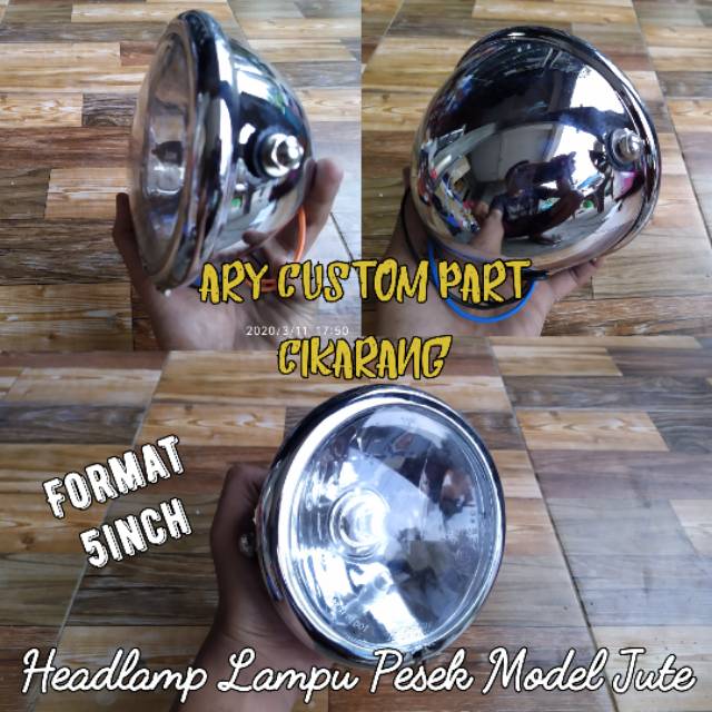 Headlamp lampu  depan pesek cb 100 rx king gl  pro  tiger 