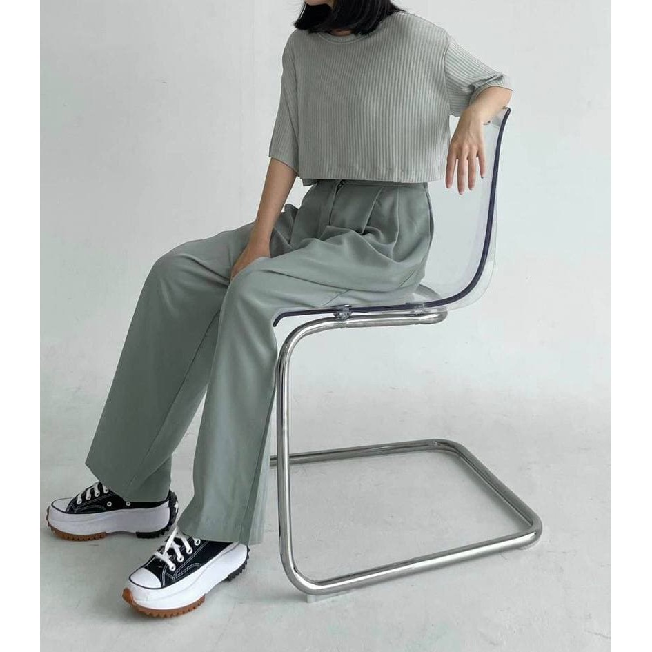 ASOKA Eden Pants 996 - Celana Panjang Wanita Loose Pants Pencil - Celana Kantor - Celana Kasual - Celana Korea