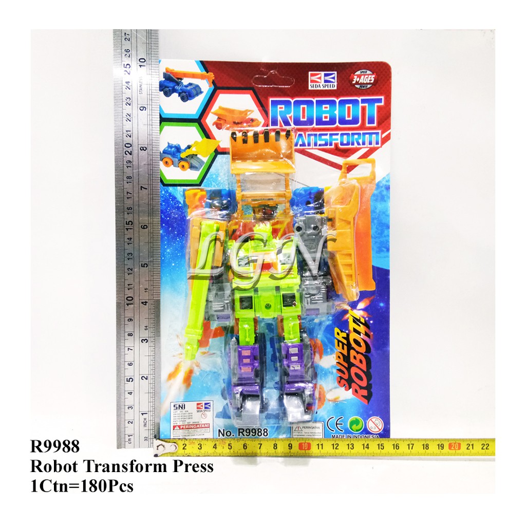 Mainan Robot Deformation - robot Transform press - R9988