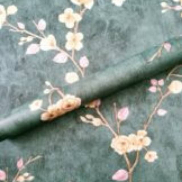 Grosir walpaper stiker dinding 3d motif bunga warna hitam