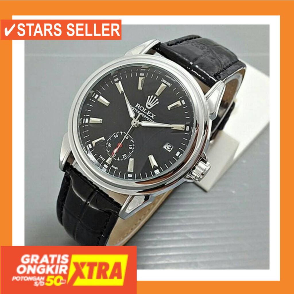 JAM COWOK MASA KINI MURAH TERBARU GSHOK HITAM / Jam Tangan Rolex Automatic CH-401 - Box