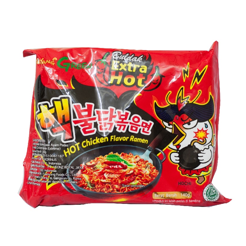 

Samyang Mie Extra Hot Chicken 140Gr