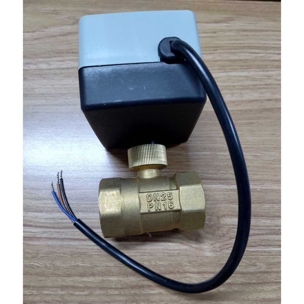 NBCJ Brass Motorized Ball Valve Electric Actuator 2 Way DN25 BV2012-32