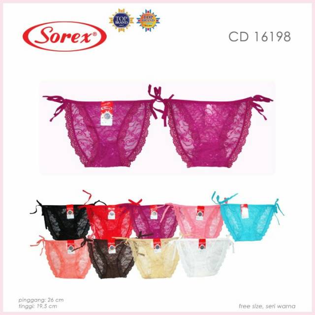 Cd sorex brukat tali samping 16198