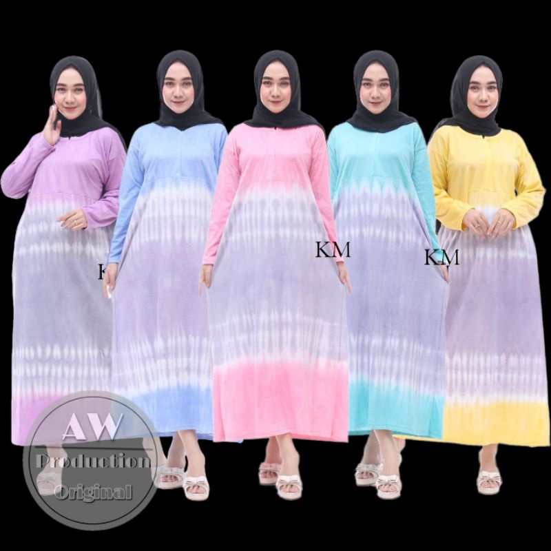 LONGDRESS Daster Lengan Panjang (Batikpekalongan) Busui Bahan Kaos Adem