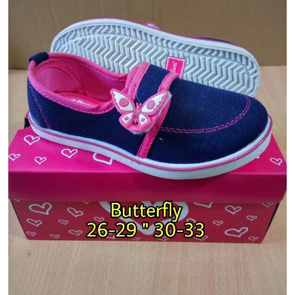 GALETTI BUTTERFLY - 26-29 SEPATU ANAK PEREMPUAN CANTIK PIN KUPU-KUPU -GALLETTI BUTTERFLY-