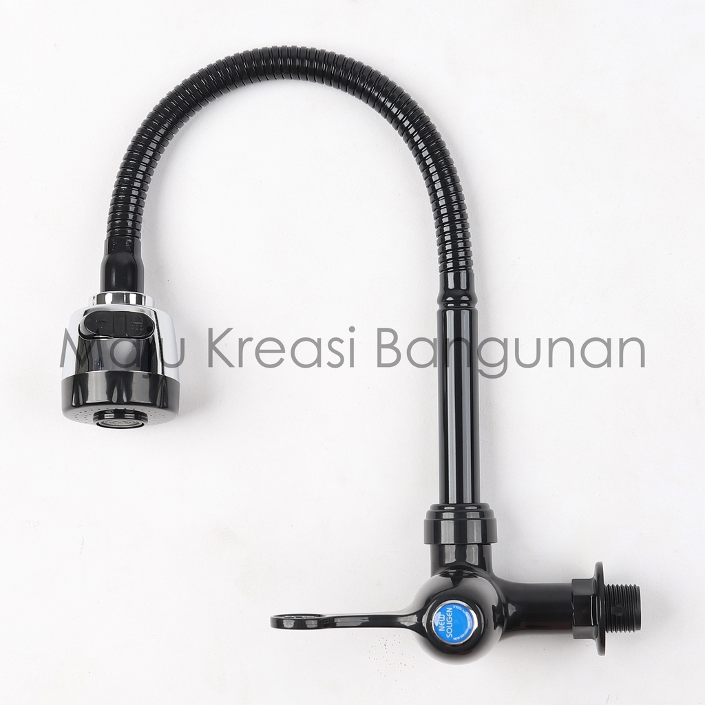 Kran Angsa Fleksibel NEW SOLIGEN PVC Keran Air Cuci Piring Tembok Sink Flexible WM1 WS1C WS1W WS1B