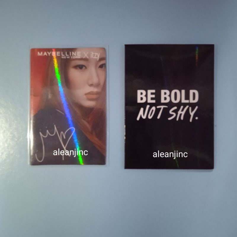PC CHAERYEONG MAYBELLINE X ITZY OFFICIAL PHOTOCARD
