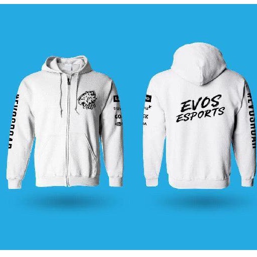 Jaket Gamers Evos white