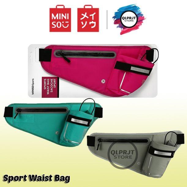 Tas Pinggang Waist Bag Slingbag Olahraga Sport Hp Wanita Pria Miniso