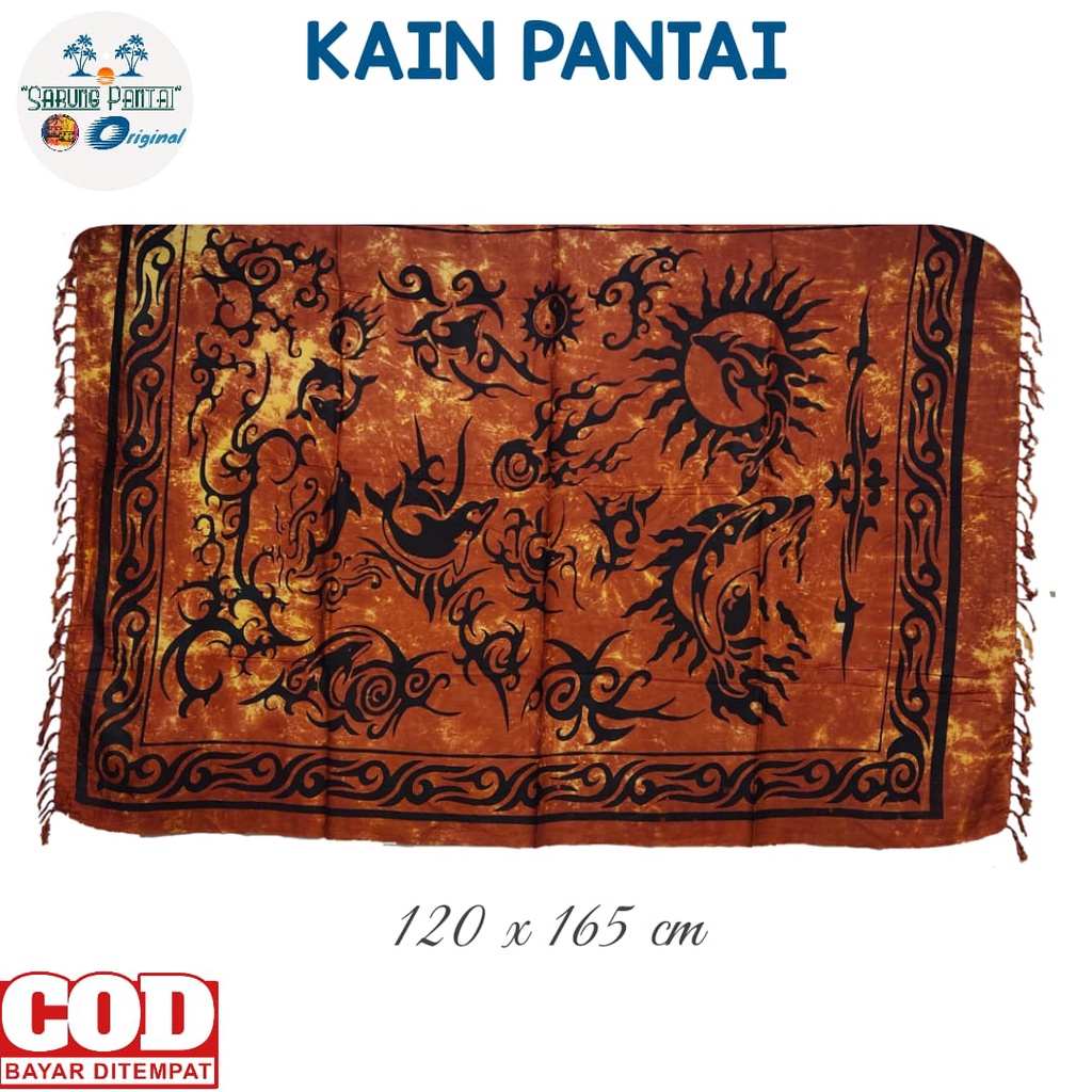 Kain Bali - kain pantai - sarung bali - sarung pantai - kain bali tebal - motif Tato - dzikir mode