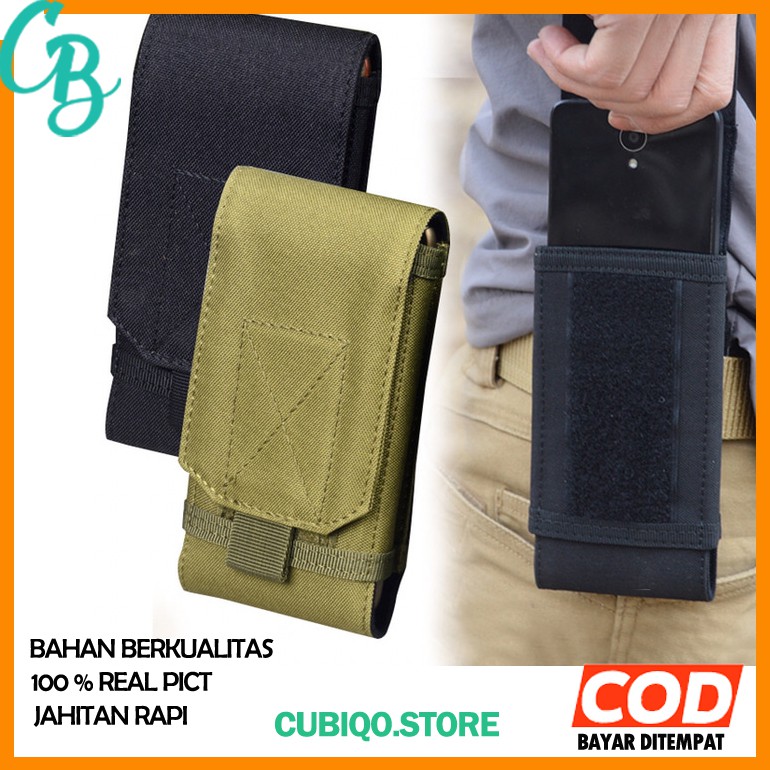 Tas Pinggang HP Pria Tactical Army DompetHP Cowok Waist Belt TasPria DompetHPPria