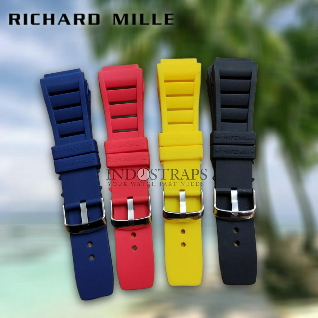 RICHARD MILLE STRAP TALI JAM TANGAN RUBBER KARET RM RICHARD MILLE