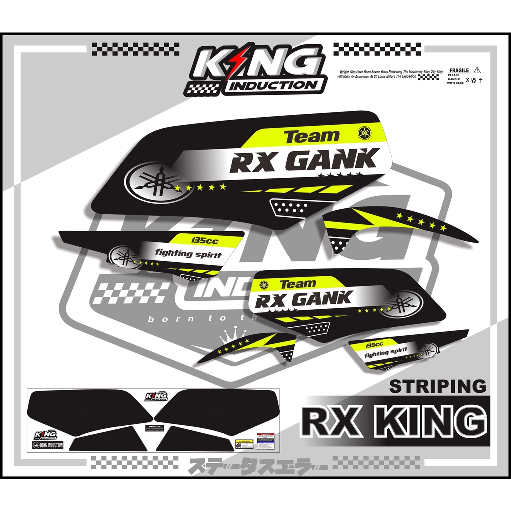 STRIPING DECAL  RX KING VARIASI - STRIPING RX KING CUSTOM LIST MOTOR LIST