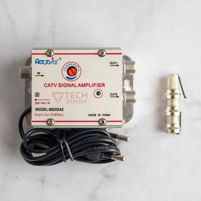 CATV Signal Amplifier 2 Way Splitter Booster 2w 2Way RAPID