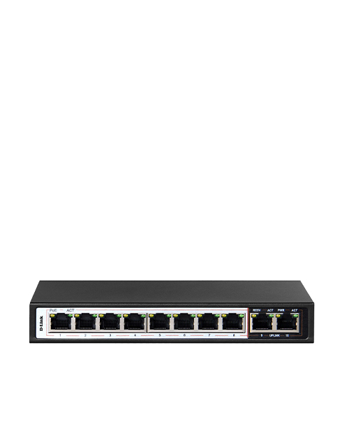 Switch D-Link DES-F1010P-E 8Port PoE+2Port Uplink (DLink DES F1010P E)