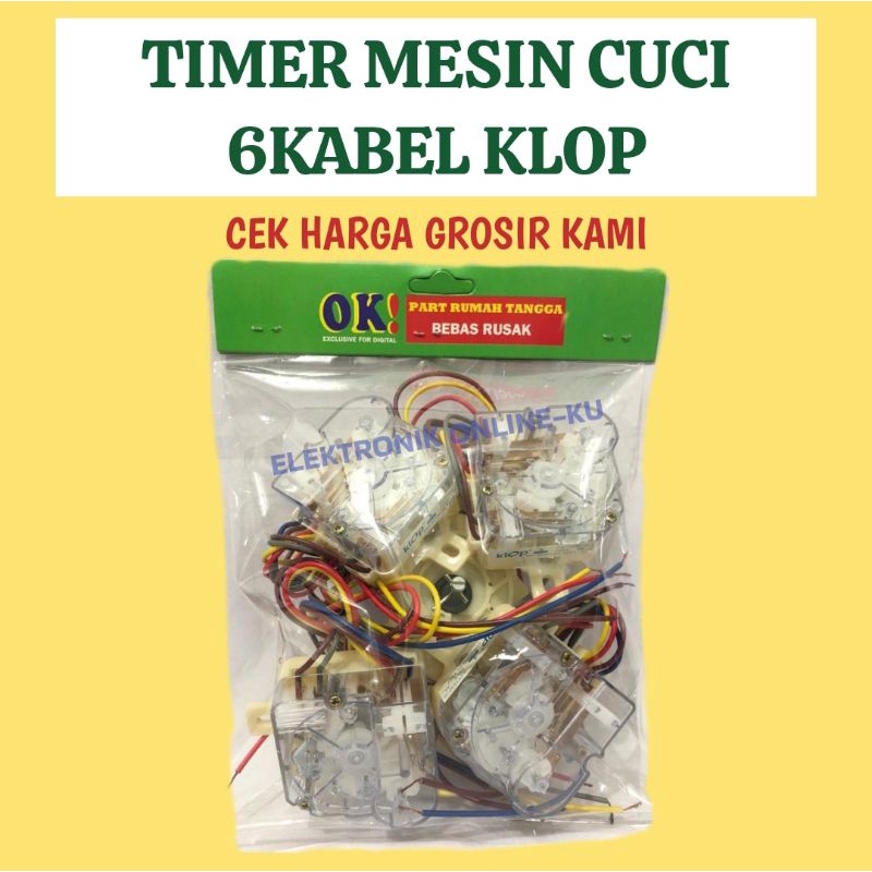 TIMER MESIN CUCI 6 KABEL KLOP