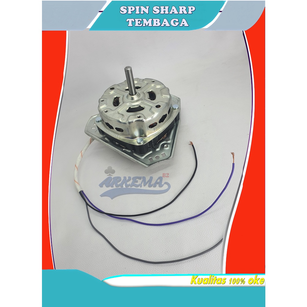 DINAMO SPIN SHARP LILITAN TEMBAGA | DINAMO PENGERING SHARP | DINAMO MESIN CUCI 2TABUNG SHARP | MOTOR SPIN SHARP