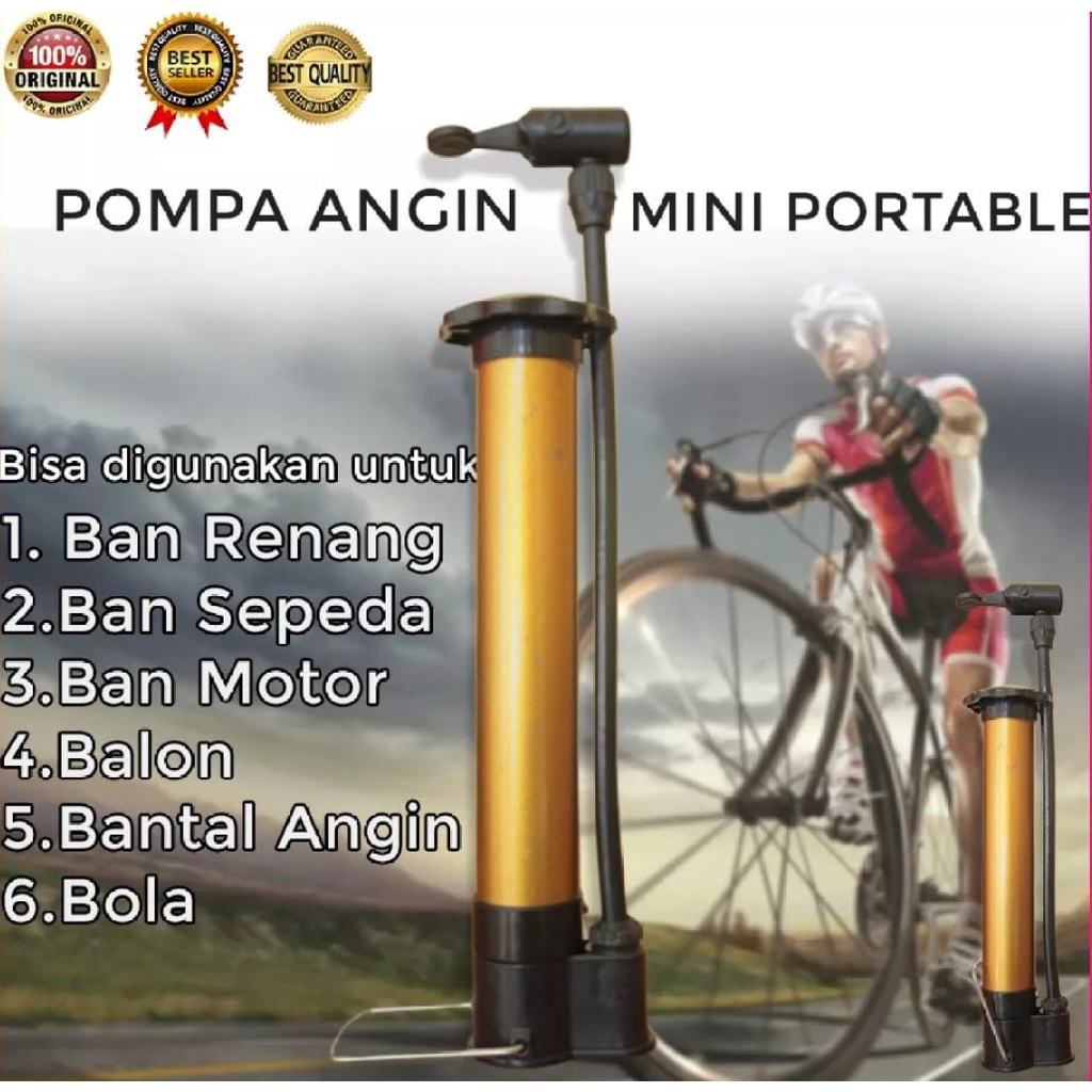 POMPA ANGIN MINI Pompa Ban Hidrolis Portable Manual Mini Pompa Ban Mini Portable Untuk Sepeda