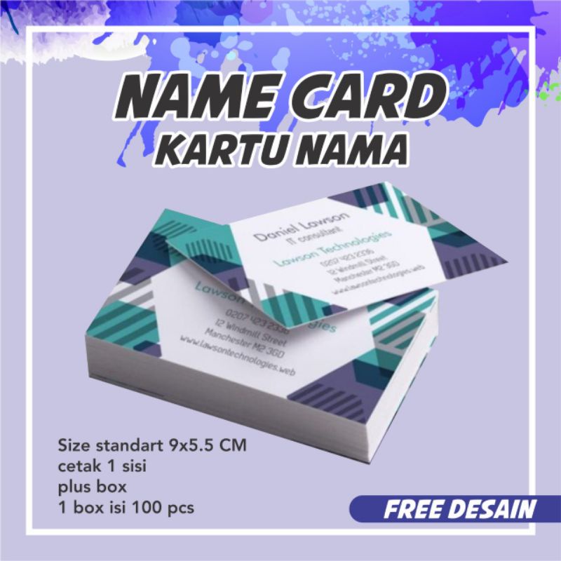 

kartu nama - name card