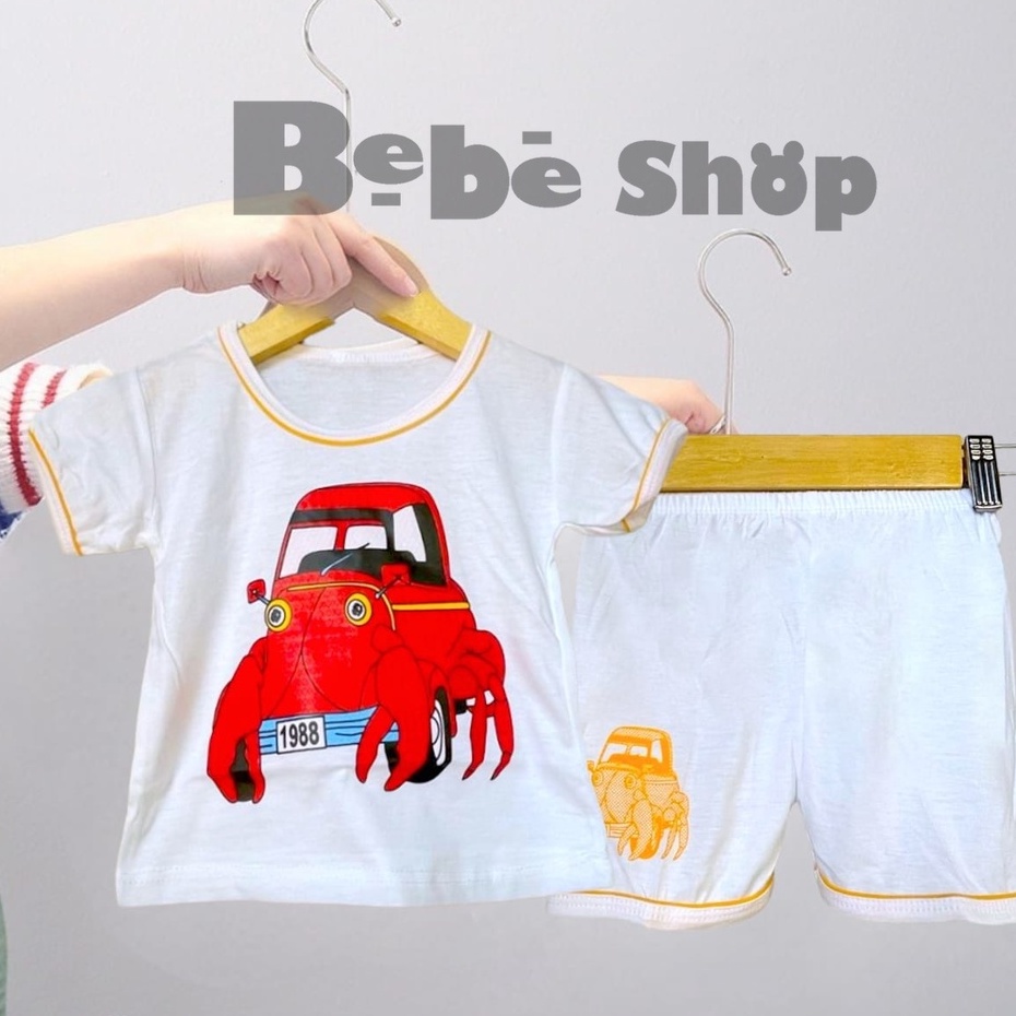 Setelan anak  laki-laki  karakter mobi bahan katun lembut usia 0 sampai 2 tahun/ setelan anak/baju anak murah/baju anaki terlaris