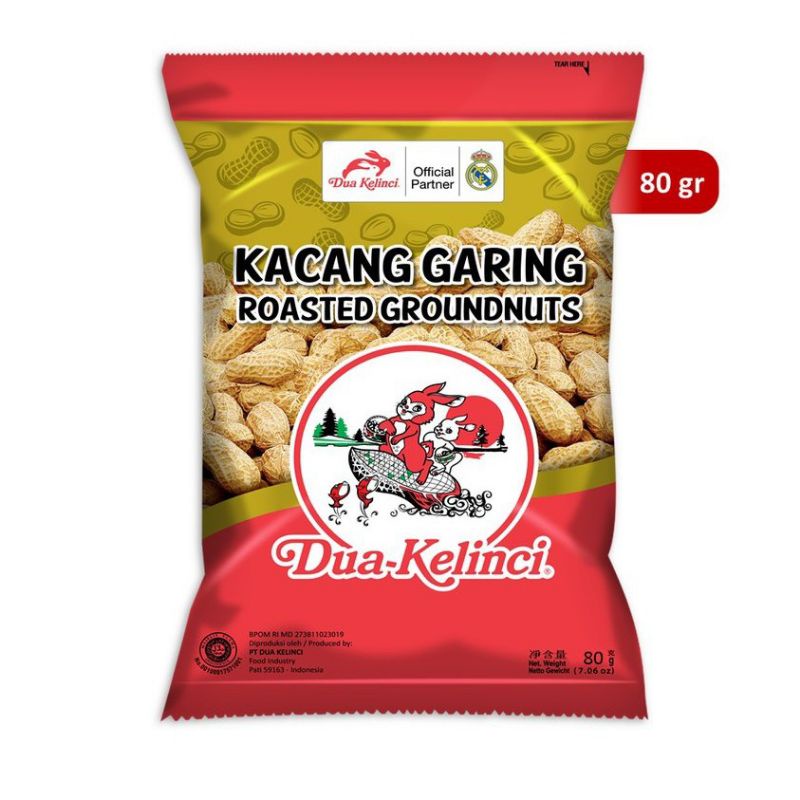 

Dua Kelinci Kacang Garing 80gr