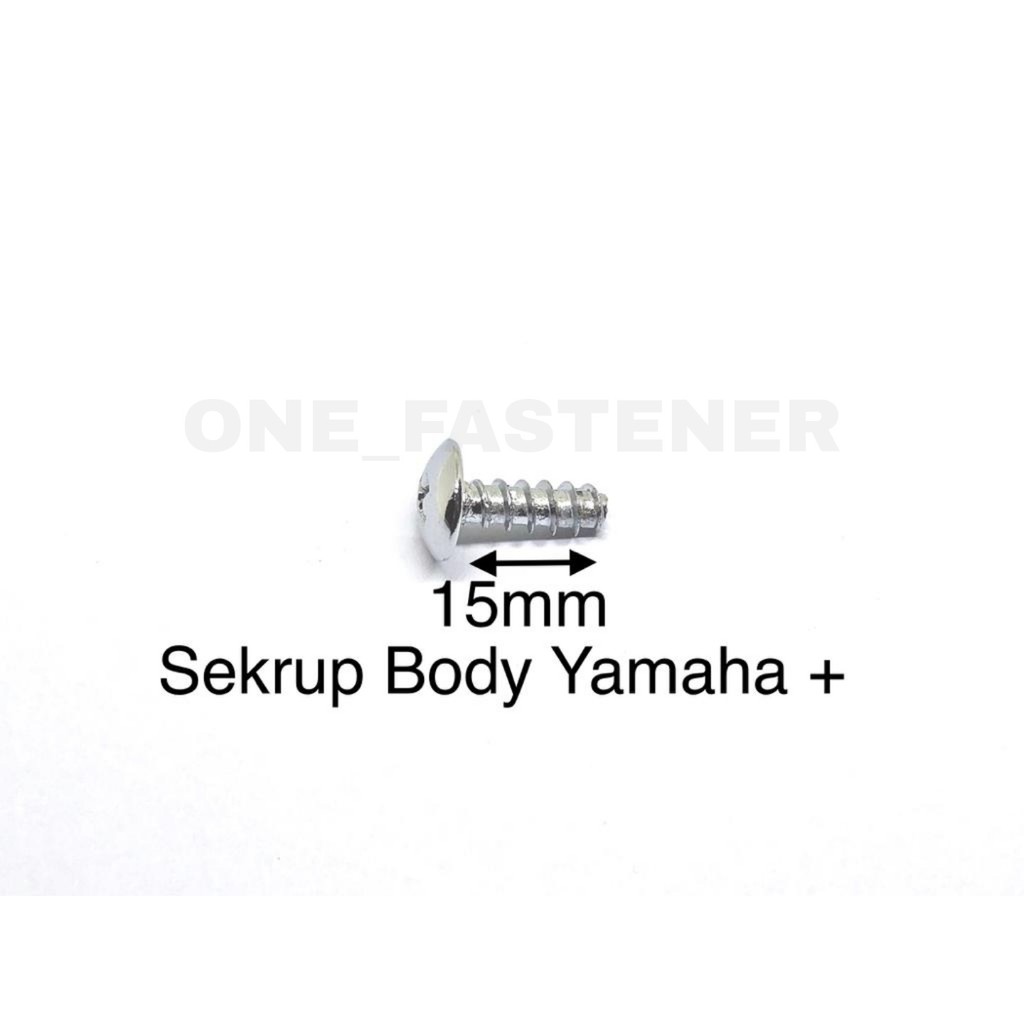 50 Pcs Baut Only CHROME SEKRUP OBENG skrup Body YAMAHA M5X16 cacing ulir mio