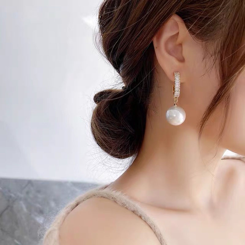 Anting Gantung Mutiara Mewah Untuk Wanita