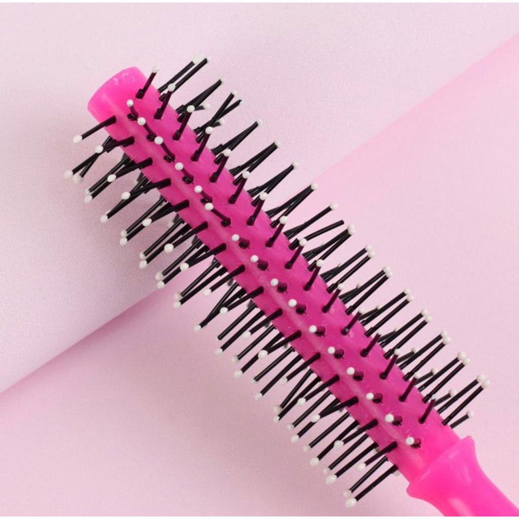 Sisir Blow Rambut Gulung Bintik Warna Import / Sisir Blow / Sisir Roll / Sisir Gulung Murah Import