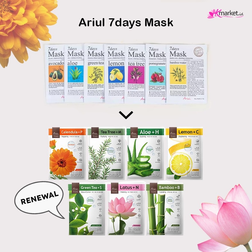 [BPOM] Ariul 7 Days Mask Sheet Original