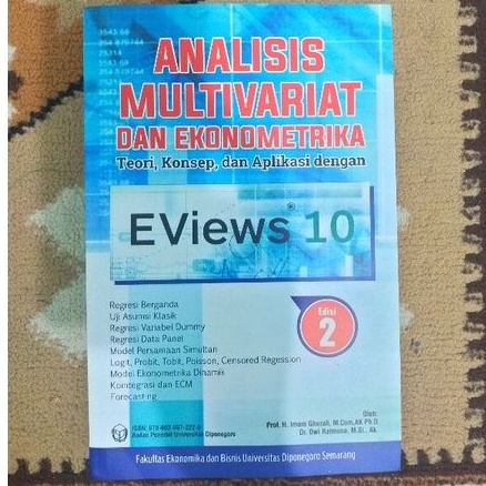 Buku Analisis Multivariat dan Ekonometrika EViews 10 Ed.2 + CD