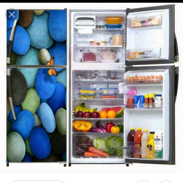 Sticker kulkas 2 pintu