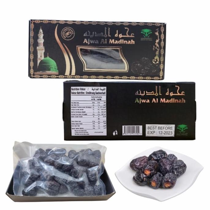

>>>>>] Kurma Ajwa//Nabi Madinah Jumbo//Gede" Kemasan exclusive Dus 500gr