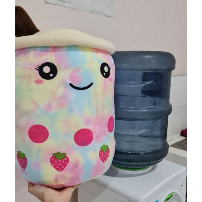 [READY] BONEKA BOBA JUMBO LIMITED EDITION BUBBLE MILK TEA PEARL BROWN SUGAR 40-45 CM RAINBOW DORAEMO