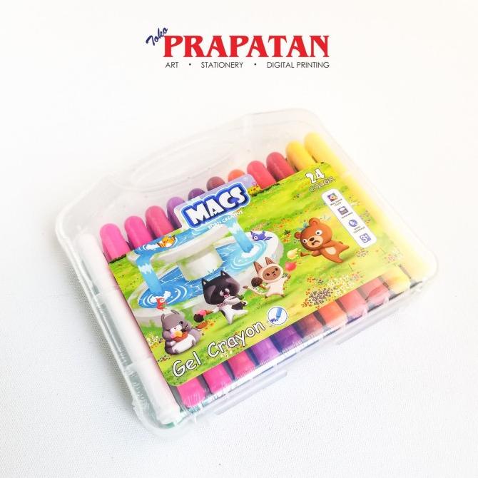 

Macs Gel Crayon 24 warna / Krayon Gel
