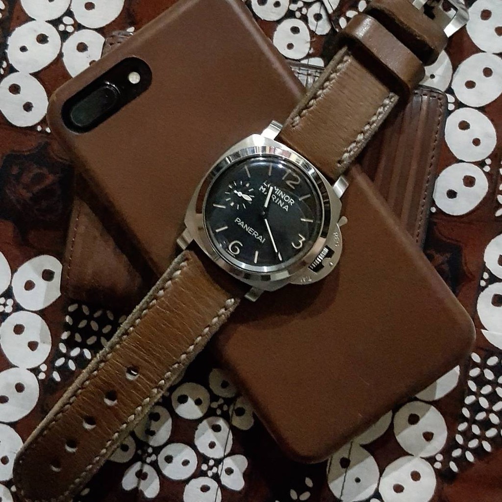 Tali Kulit Kualitas Premium Gunny Straps Submersible Untuk Panerai Luminor Pam 106 372 557 523 1499