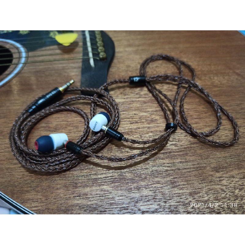 iem sony mh755 original mod mmcx plus kabel kbear 16 core mmcx plus eatips acoustune aet08