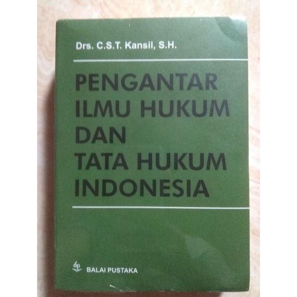 BUKU PENGANTAR ILMU HUKUM DAN TATA HUKUM INDONESIA - CST KANSIL