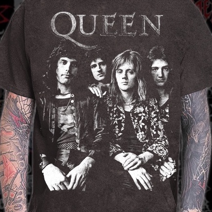 Kaos Band Queen Vintage T-shirt Wash_085