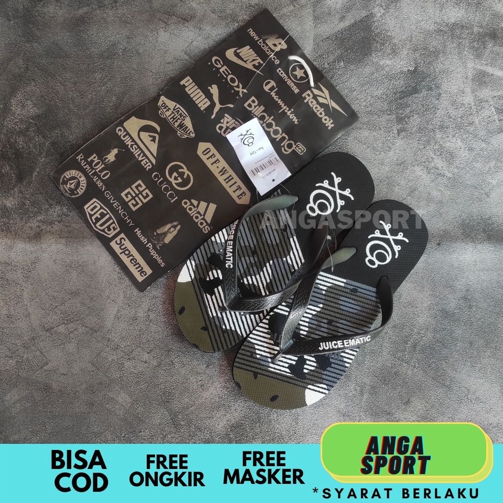 SANDAL JEPIT PRIA JUICE EMATIC PREMIUM QUALITY / SANDAL PANTAI KEREN / SANDAL JEPIT KASUAL / SANDAL DISTRO COWOK / SENDAL SURFING REMAJA