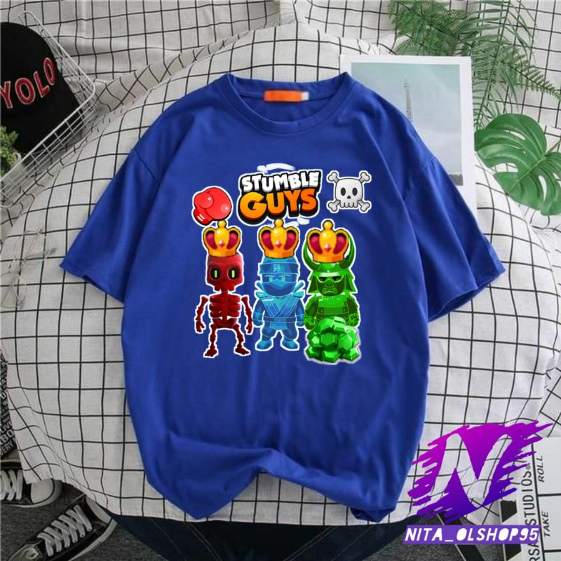 stumble guys baju kaos anak atasan anak laki laki stumble guys premium spesial