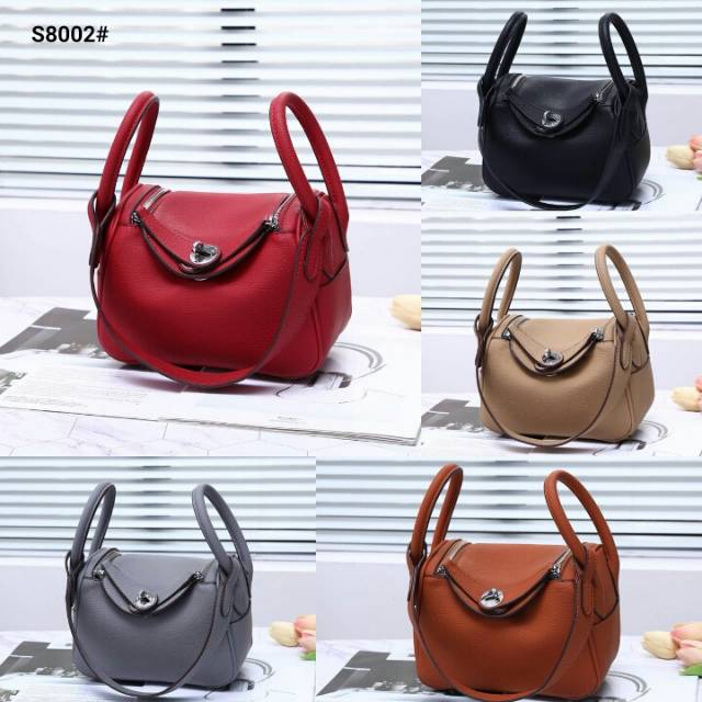 S Her~mes Lindy Taega Leather Shoulder Bag S8002#