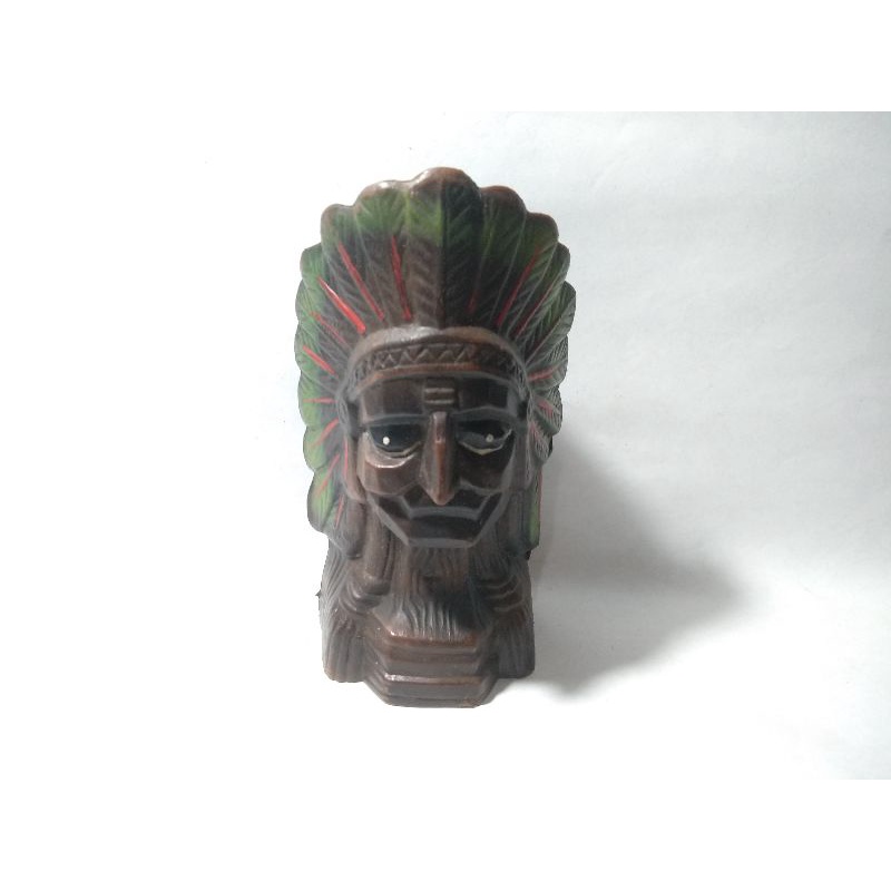 Kepala Suku Head Indian Totem Tribe Tribal Cherokee Apache Sioux Cippewa Delaware Hongkong Figure Fi